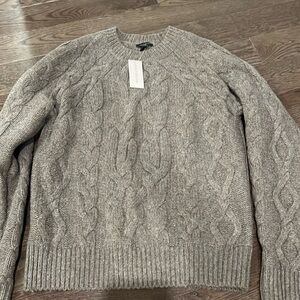 Ann Taylor beige brown wool sweater BNIB